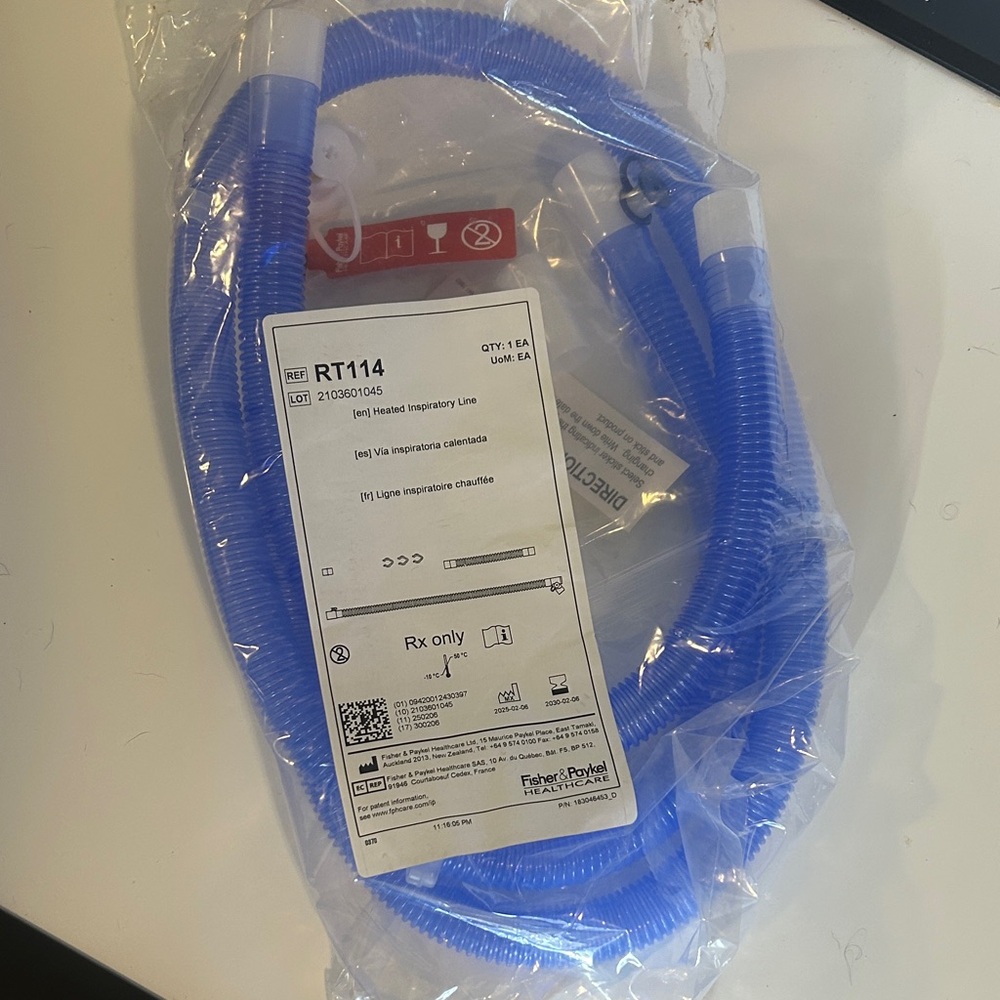 FISHER & PAYKEL RT114 Ventilator Circuit Heated Inspiratory Line
